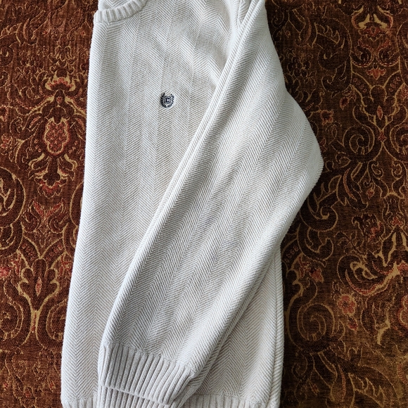 Vintage 2000's Chaps Ralph Lauren Crown Logo Tan Knit Sweater XL - Picture 2 of 8